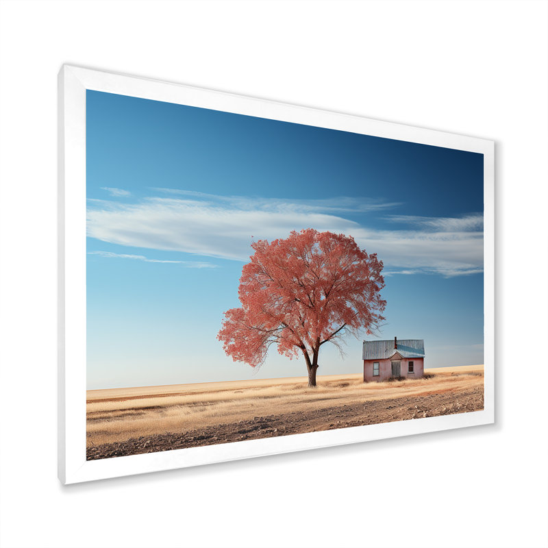Prairie Panorama, impression sur toile, H 34 po x l 44 po x P 1,5 po, Cadre simple blanc