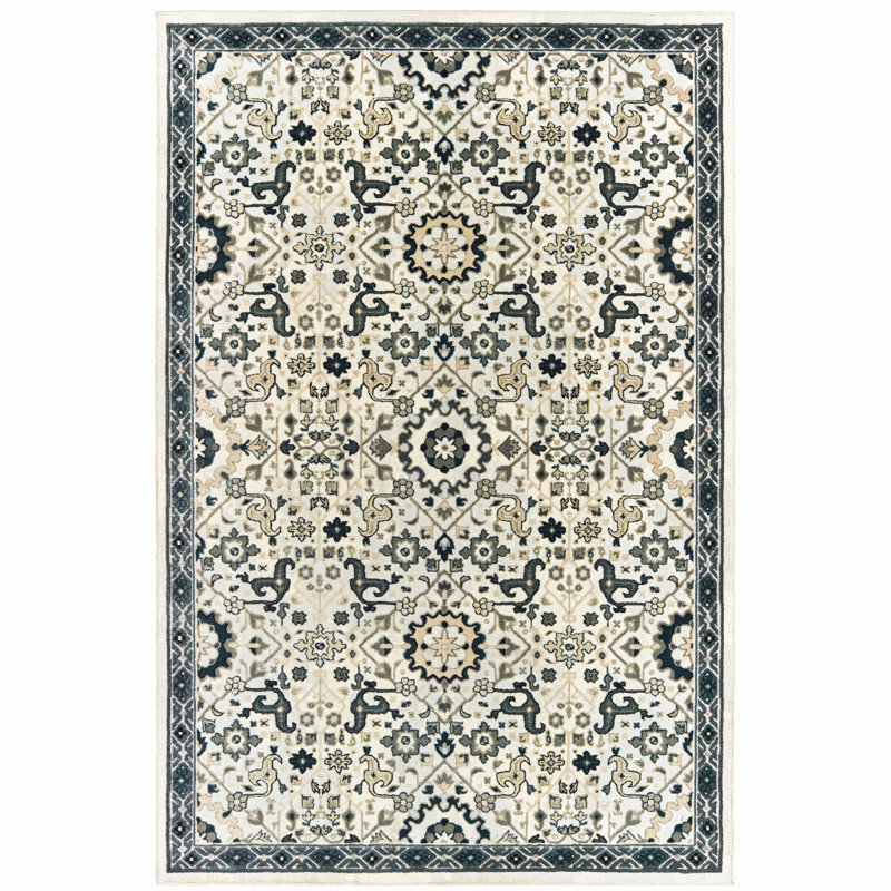 Laurie Oriental Indoor Rug, Rectangle 6'7" x 9'6"