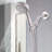 VEVOR 5-Setting High Pressure Handheld Shower Head, 3.5" Face with 59" Stainless Steel Hose, Brushed Nickel Adjustable Shower Head