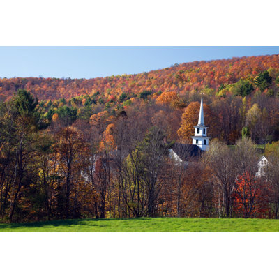 Church Surrounded By Autumn Foliage, Vermont by Jeremy Edwards