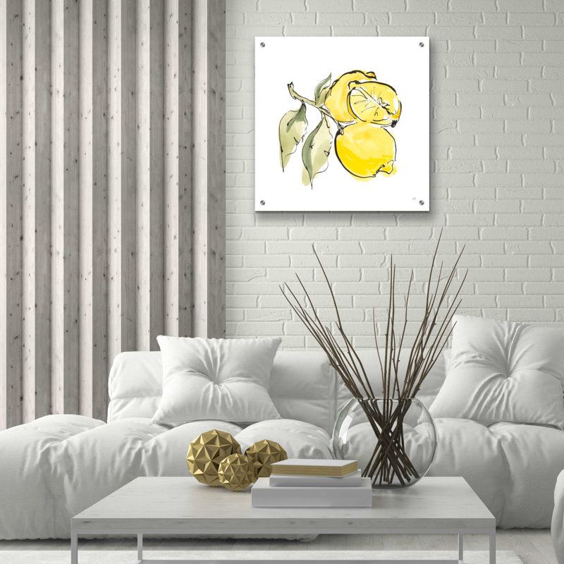 «Lemon Still Life II» par Chris Paschke, H 24 po x l 24 po x P 0,2 po