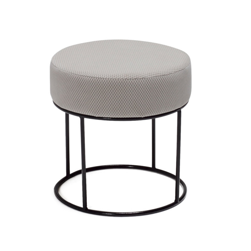 Repose-pieds Emmi-Leigh, 100 % polyester crème