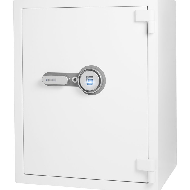 4.48 Cubic Ft Biometric Fireproof Safe, White