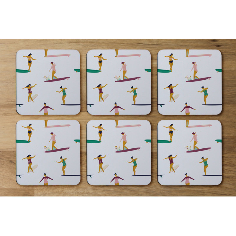 Square 6 Piece Coaster Set