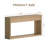 63" W Three Drawer Flat Console Table-1449429275