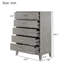 Commode 5 tiroirs l 33,5 po