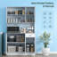 Armoire de cuisine 71 po, armoire de rangement haute avec support pour micro-ondes, huche de cuisine moderne avec comptoir, 6 portes, tiroir de rangement, 3 tablettes réglables Kitchen Pantry-390909427
