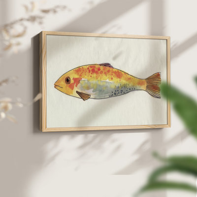 Fanciful Fish II -Framed Print - Restickable