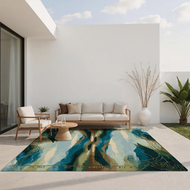 Tapis intérieur et extérieur Cosmic Veil, Rectangle 9 pi x 12 pi
