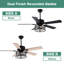 Ventilateur de plafond 52 po 52 po