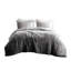 Mini-édredon gris chaud en fausse fourrure de vison ombré pour lit double / grand, texture grand lit, doux
