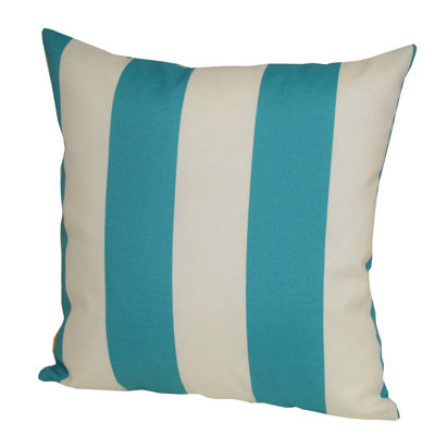 Striped Outdoor Reversible Throw Pillow