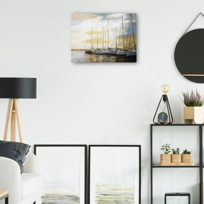 «Sunset Harbor» par Studio Arts, reproduction d'art sur toile