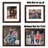 11X14 Picture Frame Rustic Brown Wood Set Of 6,Display Pictures 8X10 With Mat Or 11X14 Without Mat,Multi Photo Frames Collage For Wall