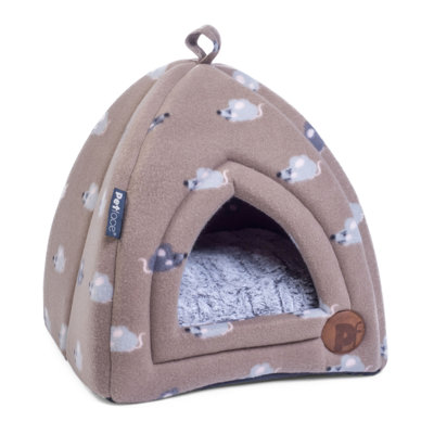 Animal Print Faux Fur Pet Bed