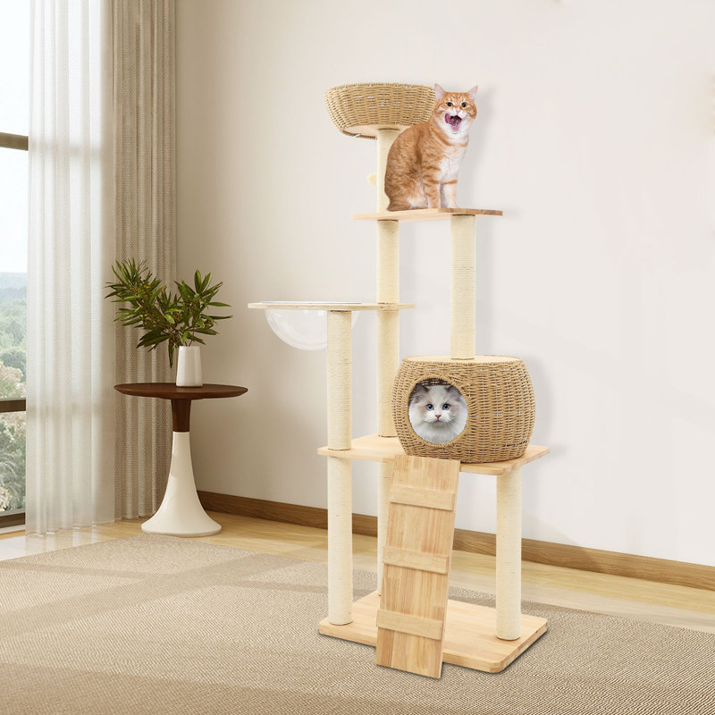 Multi-Level Cat Tree, Cat Climbing Frame For Indoor Cats