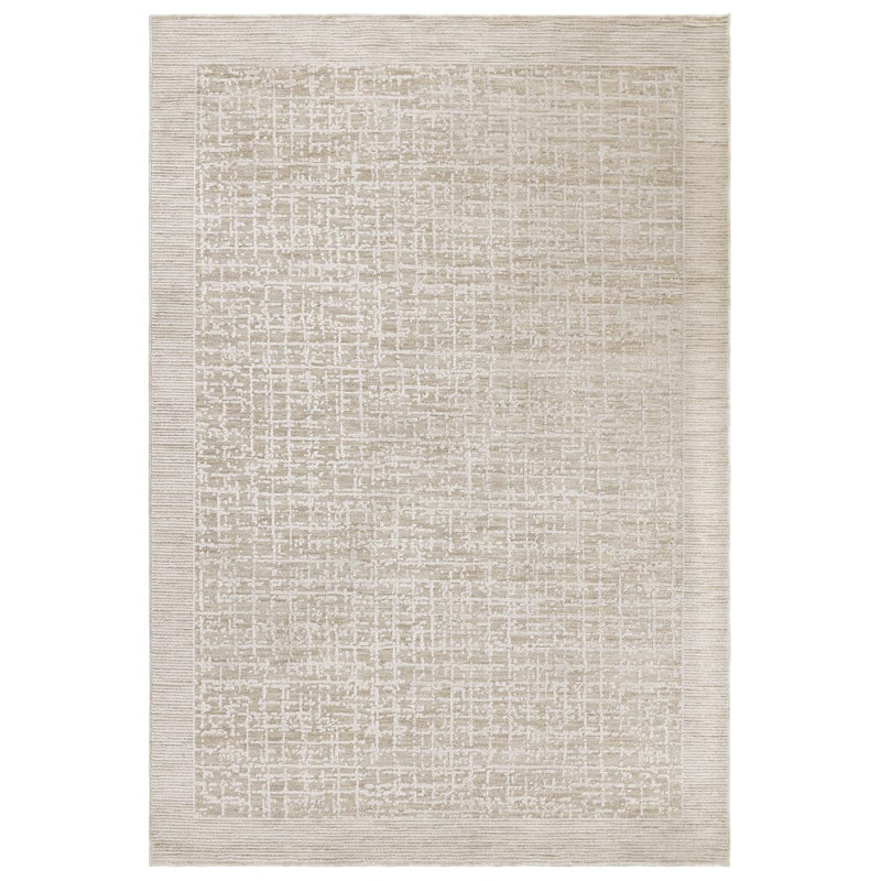 Abstract Area Rug, Rectangle 120 x 160 cm, Grey