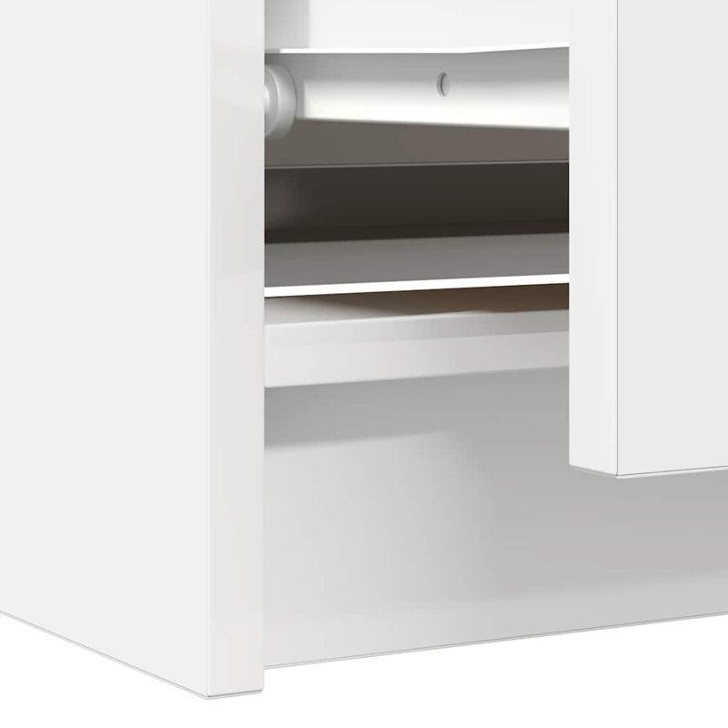  TV Cabinet 35x54 Cm Engineered Wood, 100 cm, White