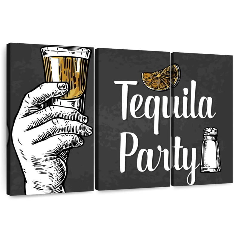 Plaque murale Kema Tequila Party, H 36 po x l 57 po