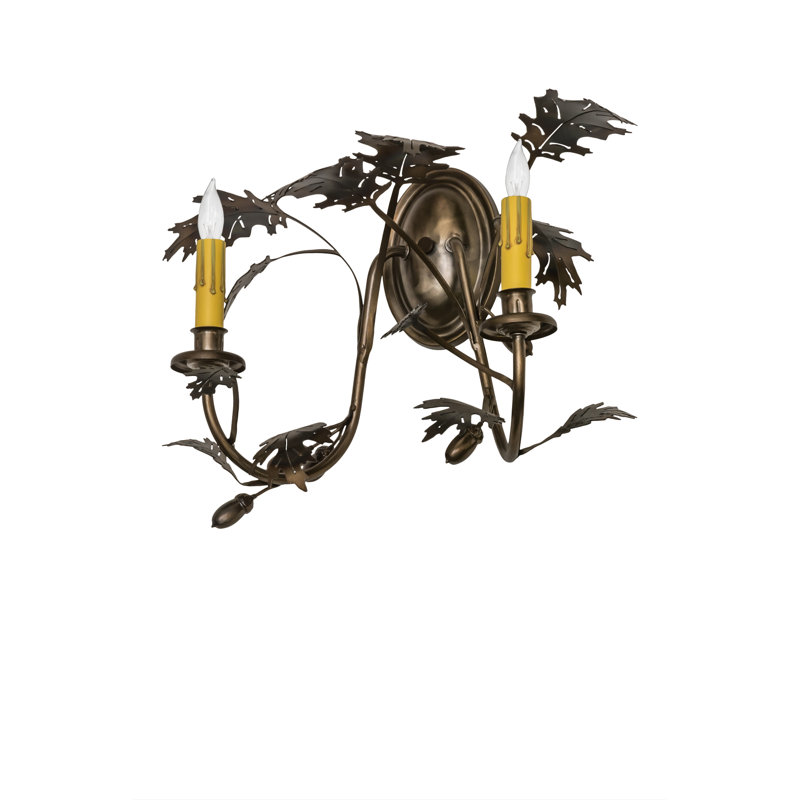 Lampe murale bougie 2 lumières