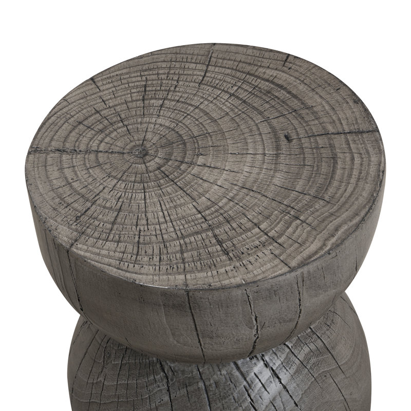 Top End Table, Grey*Grey Wood