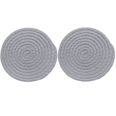 Polyester Round 2 Piece Trivet Set