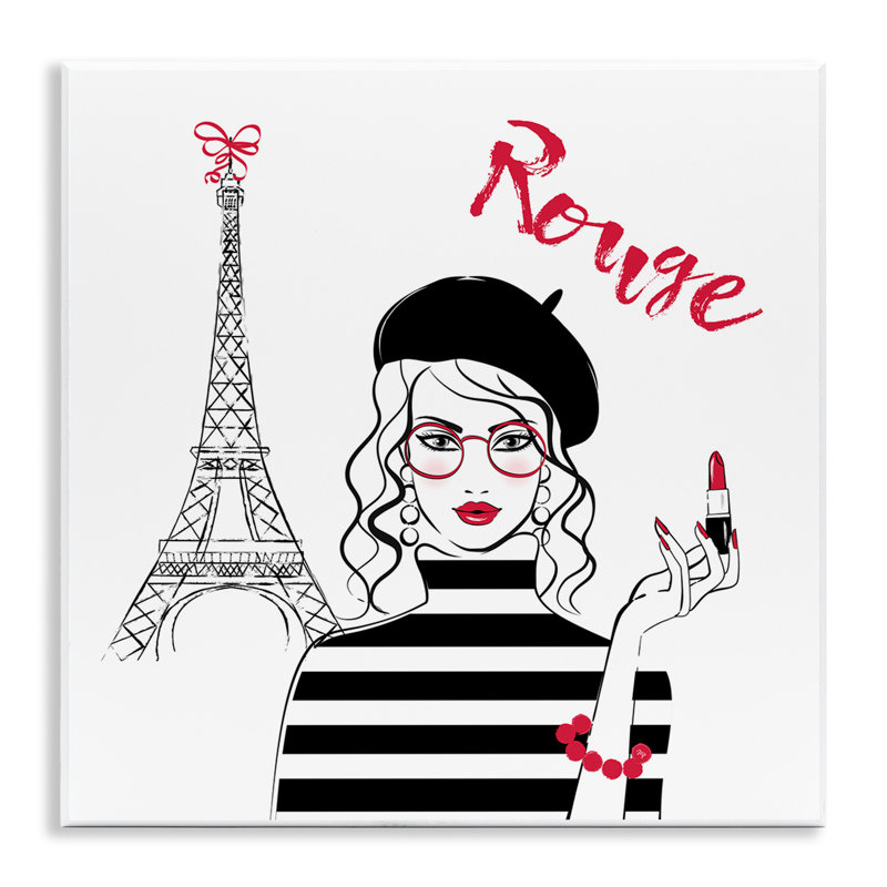Art mural rouge rouge par Martina Pavlova
