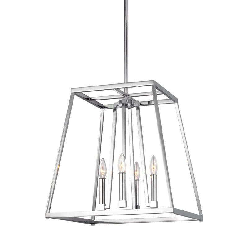 Conant 4 - Light Pendant, 18" H x 13" W x 13" D, Chrome