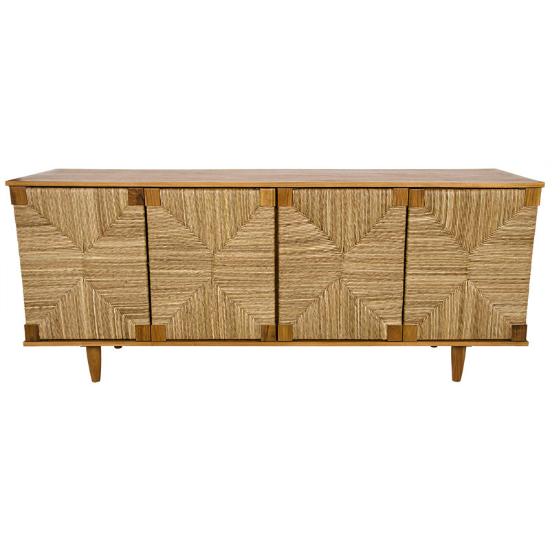 Brook Solid Wood Sideboard, Clear Coat Semi-Gloss Teak