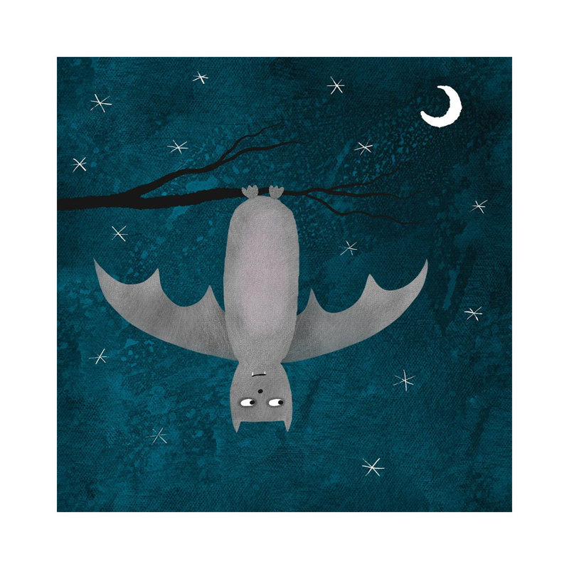 Bat by Nic Squirrell - Wrapped Canvas Gallery-Wrapped Canvas Giclée, 45.72 cm H x 45.72 cm W