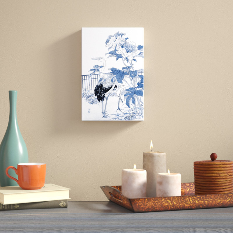 'Asian Garden I' - Painting Print, 30cm H x 20cm W, Wrapped Canvas