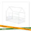 Lit en bois avec structure de toit House House-479896007-479896009