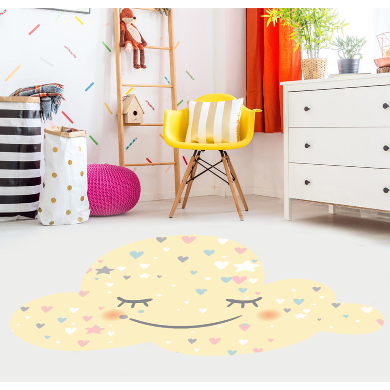 Balbona Vinyl Machine Printed 92cm X 130cm Area Rug
