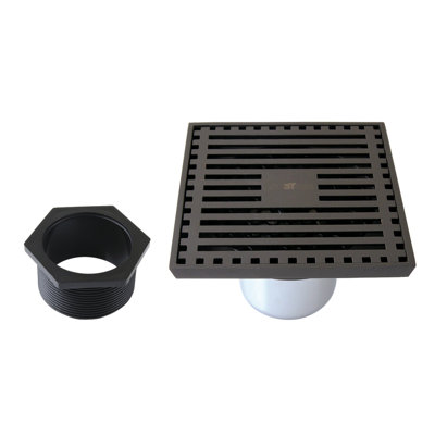 Kingston Brass Watercourse 4-Inch Square Shower Drain