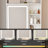 White Dressing Table With 3 - Level Dimmable Led Lights, 2 Drawers, Built In Power Outlet, Hair Dryer Stand, And Upholstered Stool, Ideal For Small Bedrooms Space Saving