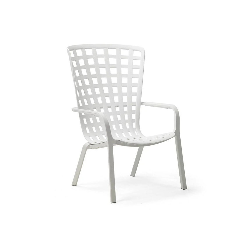 Folio Outdoor Lounge Chair, White