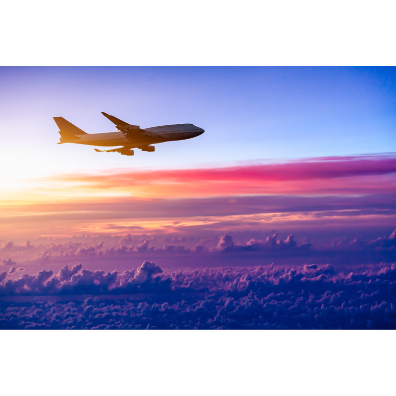 Airplane - Wrapped Canvas Print, 81cm H x 122cm W x 3.8cm D