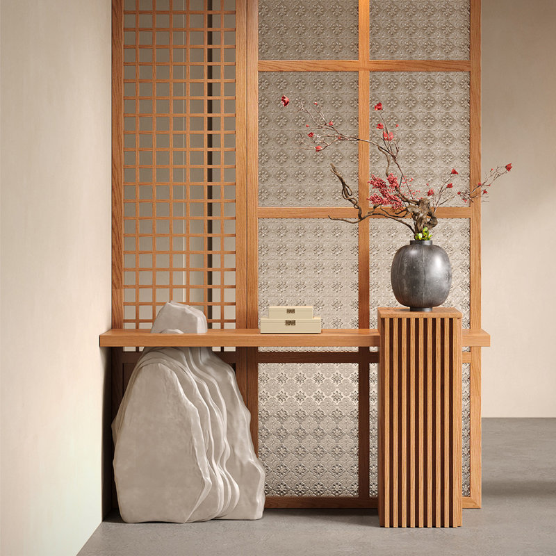 Plateforme d'entrée en pierre simulée, 31.50" H x 59.05" W x 11.81" D