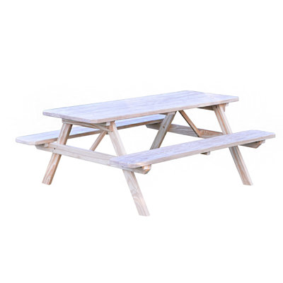 Latisia Solid Wood Picnic Table by Latitude Run