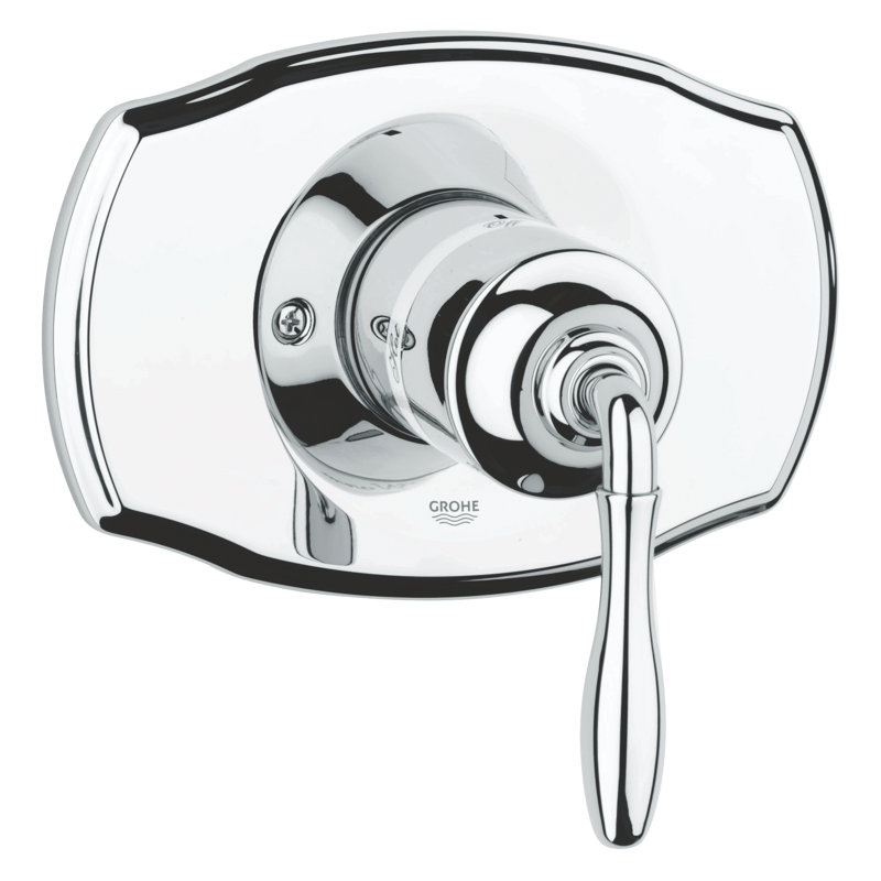Garniture de robinet de douche à pression équilibrée seulement avec poignée levier Seabury, Chrome