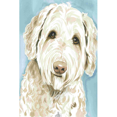 Labradoodle I - impression sur toile tendue