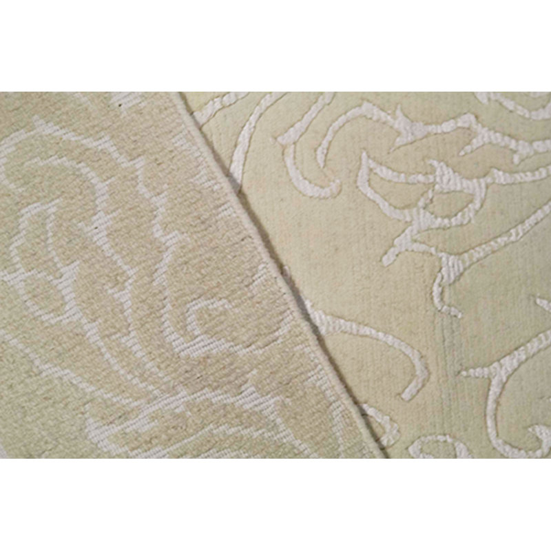 Tapis crème de haute qualité noué à la main
