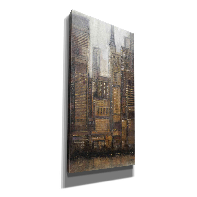 «Uptown City I» par Tim O'Toole - impression sur toile tendue, H 24 po x l 12 po x P 0,75 po