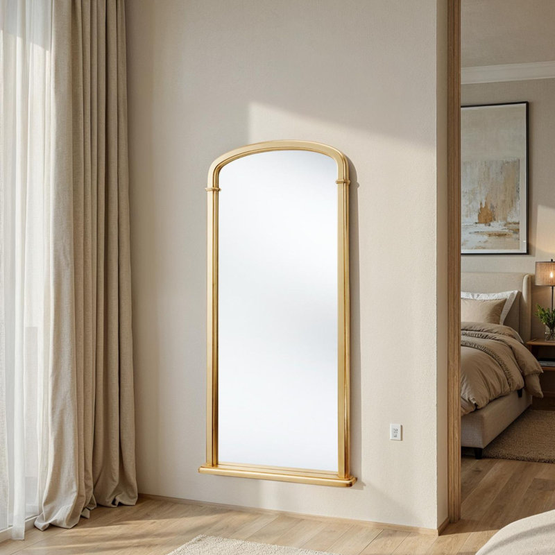Refined Tall Georgian Mirror, Gold