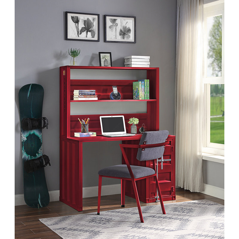 Bureau d'écriture avec huche Cargo, Red