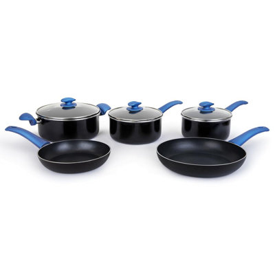 YBM Home High Quality Induction Compatible Nonstick 8-Piece Cookware Set, OTP1103