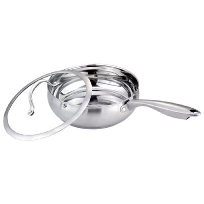 Stainless Steel Polished Induction-Ready 10'' Frying Pan
