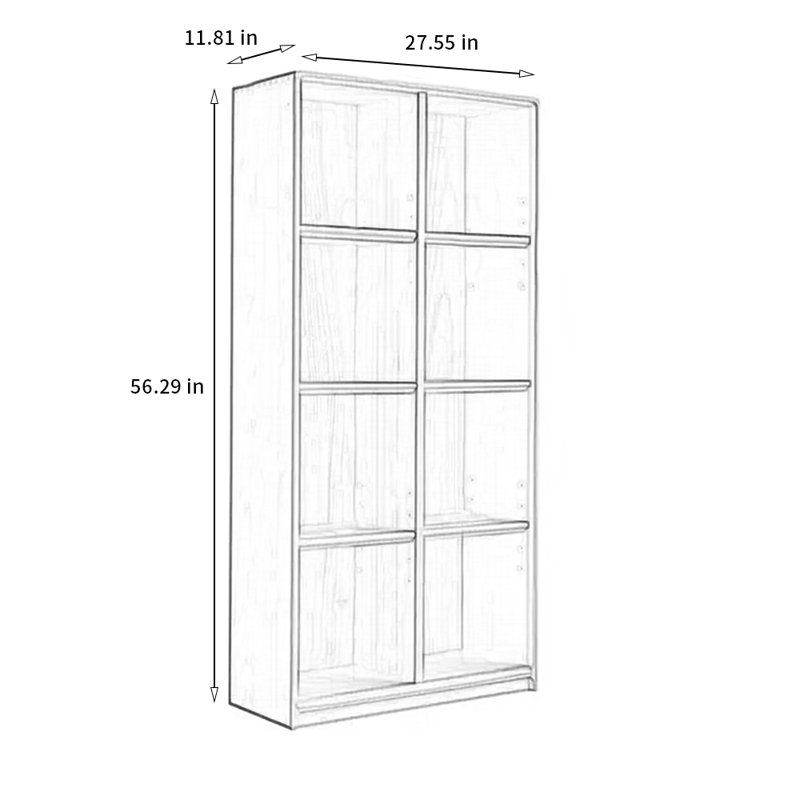 Bibliothèque standard H 56,29 "x l 27,55"