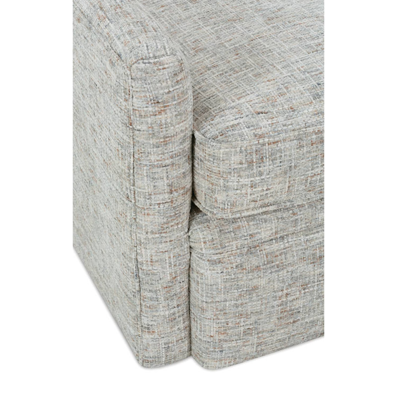 Hollins Swivel Chair, Gray Polyester