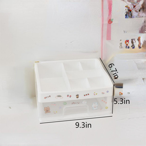 Zoomie Kids Ashcom Plastic Desk Organizer with Drawers